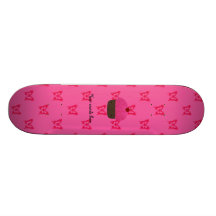 Rosa Glitterkuchen-Rosaschmetterlinge Individuelle Skateboards