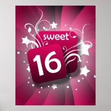 Rosa glühender Wirbel und Stern-Bonbon 16 Plakatdrucke