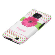 Rosa grüner Tupfen-Gänseblümchen-Samsung-Galaxie-K Samsung Galaxy SII Case