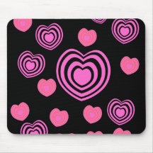 Rosa Herz Mousepad
