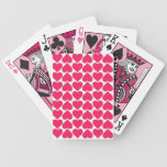Rosa Herz-Spielkarten