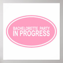 Rosa Junggeselinnen-Abschieds-laufende T-Shirts-Ge Posterdrucke
