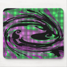 Rosa kariertes Mousepad
