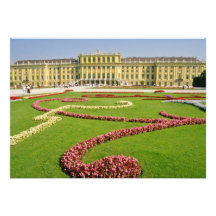 Rosa klassischer europäischer Palast, Fluss Wiens, Personalisierte Ankündigung