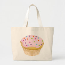 Rosa kleiner Kuchen Einkaufstasche