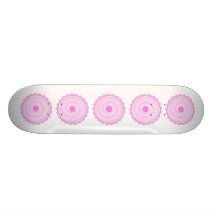 Rosa kleiner Kuchen Personalisierte Skatedecks