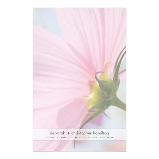 Rosa Kosmos • Briefpapier Personalisierte Druckpapiere