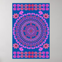 ROSA KOSMOS-MANDALA 2 POSTERDRUCK
