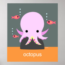 Rosa Kraken-Plakat
