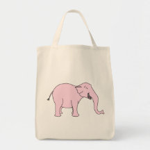 Rosa lachender Elefant Taschen