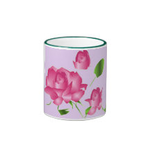"Rosa Lavendel-Rosen-" Becher Kaffee Haferl