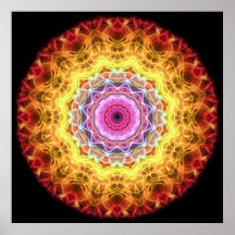 Rosa Leidenschafts-Kaleidoskop Plakatdrucke