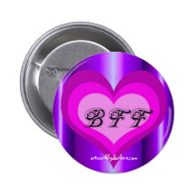 ROSA LILA HERZ ANSTECKNADELBUTTONS