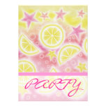 Rosa Limonade "PARTY" Einladungsstreifen