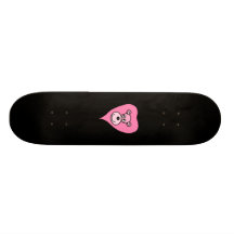 Rosa Löwe-Cartoon Bedrucktes Skateboard