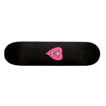 Rosa Löwe-Cartoon Personalisiertes Skatedeck