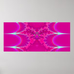 Rosa Magma-Fraktalkunst Plakat