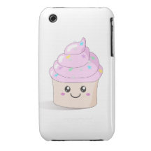 Rosa niedlicher kleiner Kuchen iPhone 3 Hülle