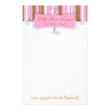 rosa, nobel, girly, stationär, Spaß, niedlich, ein Personalisierte Druckpapiere