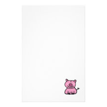 Rosa piggy druckpapier