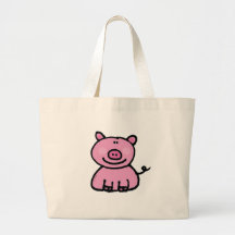Rosa piggy einkaufstasche