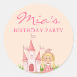 Rosa Prinzessin Birthday Sticker