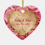 Rosa Rosen-Eleganz - fertigen Sie besonders an Weihnachtsbaum Ornamente