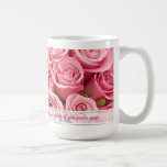 Rosa Rosen-Eleganz - fertigen Sie besonders an Tasse