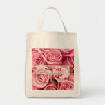 Rosa Rosen-Eleganz Tragetaschen