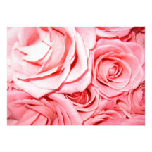 Rosa Rosen Individuelle Einladungskarte
