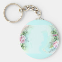 Rosa Rosen-viktorianischer Art-Entwurf Keychain Schlüsselbänder
