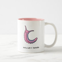 Rosa Samt-Wurm-Becher Tasse