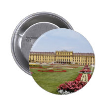 Rosa Schonbrunn Schloss, Blumen Wiens, Österreich Anstecknadelbuttons