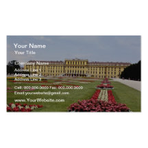 Rosa Schonbrunn Schloss, Blumen Wiens, Österreich Visitenkartenvorlagen