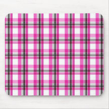 Rosa schwarzes kariertes - Mousepad