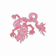 Rosa Stammes- Drache Poloshirt