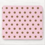 Rosa Tupfen Mousepad