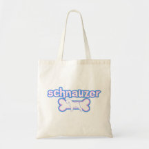 Rosa u. blaue Schnauzer-Taschen-Tasche