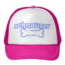 Rosa u. blauer Schnauzer-Hut Baseballcaps