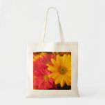 Rosa und gelbe Gänseblümchen Tasche