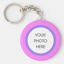 Rosa und lila Foto Keychain Schlüsselanhänger