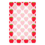 Rosa und rotes Erdbeermuster Individuelle Druckpapiere