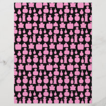 Rosa und schwarzes Parfümflasche-Muster Individuelle Flyer