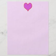 rosarote Herz Valentinsgrüße Individuelle Flyer