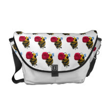 Rose der Bienen-3d Kurier Taschen