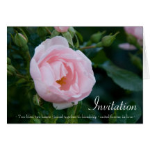 Rose:: Hochzeits-Einladungs-Karte