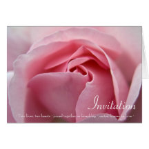 Rose:: Hochzeits-Einladungs-Karte