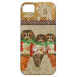 Rose Owls Monogram iPhone Case iPhone 5 Cover