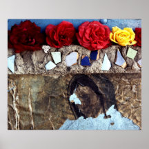 Rosen auf einem Schrein Plakat