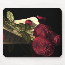 Rosen auf Notenblatt Mousepad